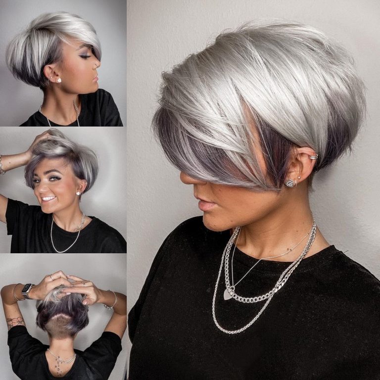 10 Short Bob Hairstyles with Cool Colors and New Patterns - PoP Haircuts