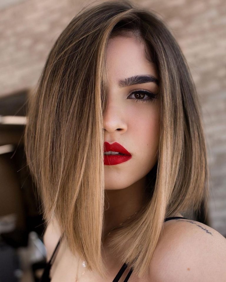 10 Easy Sleek Long Bob Hairstyles for Thick Hair & Super Color ...