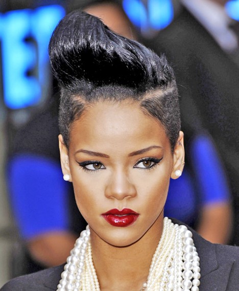 Rihanna Black Short Hairstyles