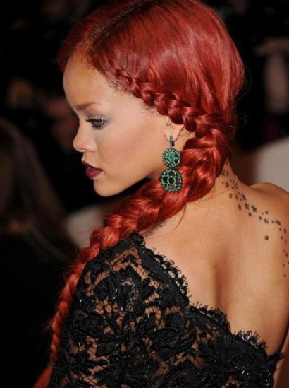 Rihanna Braided Hairstyles 2012