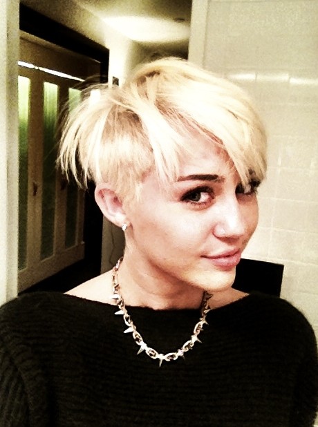 Miley Cyrus Short Blonde Hair