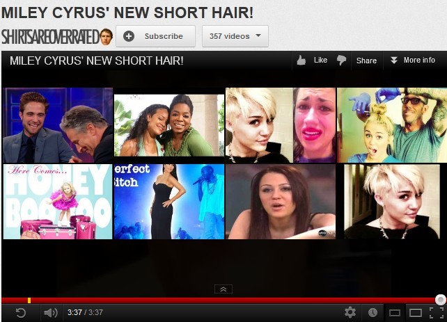 Miley Cyrus Short Haircuts 2012